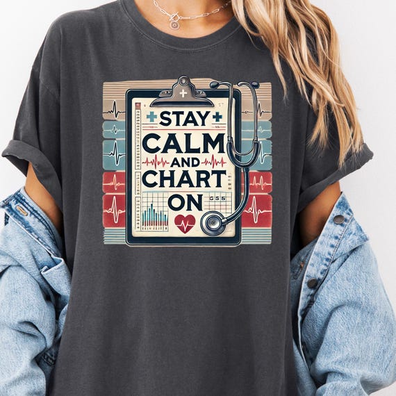 RN Nursing Chart T-Shirt, Gift for RN Appreciation RN Graduation Gift, Unisex Tee Nurse Gift, Hospital Staff Shirt