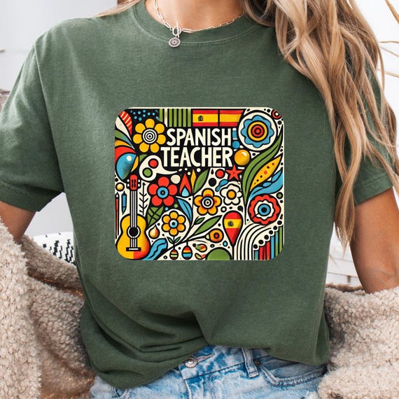Spanish Teacher T-Shirt: Matisse Style Graphic Tee