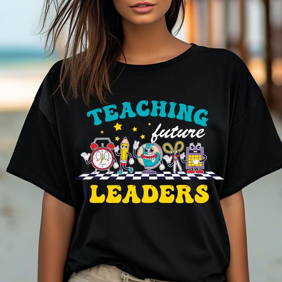 Teaching Leaders Tee First Day Of School ,Retro Teacher Shirt Back To School gift, Book Lover Teacher Teacher Appreciation, New Teacher Gift