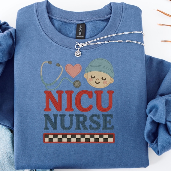 Faux Yarn NICU Nurse Shirt, Neonatal shirt for Healthcare Workers, NICU  Baby Nurse Gift