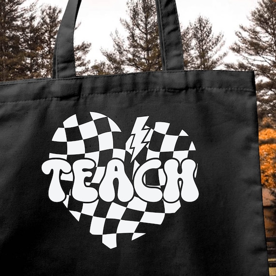 Teacher Appreciation Teacher Thank You Checkerd Teacher Bag, Teacher Gift Idea Checker Tote Bag,School Teacher Bag School Teacher Tote