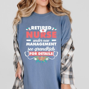 Retired Nurse Gift Grandma Nurse Shirt, Retired Nurse Shirt Nurse Appreciation,Retired Grandma Retirement Party Tee, Gift For  RN Retirement