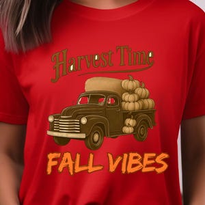 Fall Harvest Truck T-Shirt: Country Pumpkin Tee