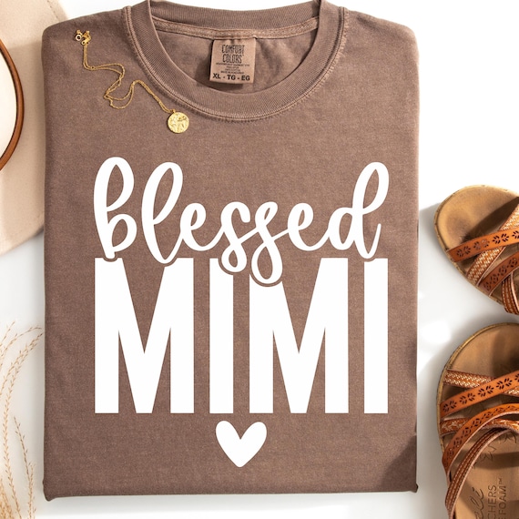 Blessed Mimi Shirt: Grandma Tee for Mimi Gift
