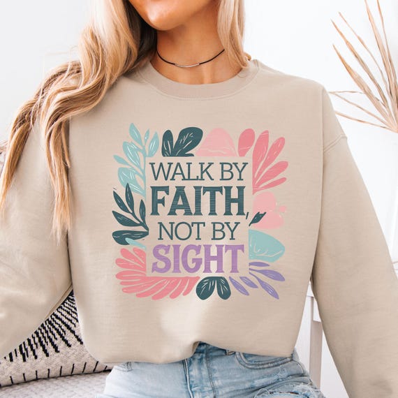Boho Faith Sweatshirt  Stylish Christian Apparel with Floral & Cross Design, Perfect for Everyday Inspiration or a Christian Mom gift