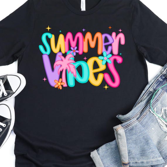 Summer Vibes Unisex Jersey Tee, Beach Vacation Retro T-Shirt, Family Trip Gift 90s Theme Shirt, Beach Party Top