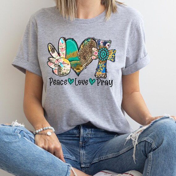 Peace Love Cowgirl Rodeo Peace Love Tee,Western Peace Love Cowgirl Religious tee, Western Peace Love Pray Religious tee,Country Religous tee