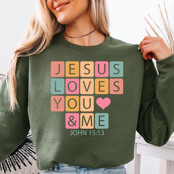 Christian Themed Sweatshirt  Religious Blessed Sweater,  Christian Mom Gift  Spiritual Faith Apparel,  Everyday Church Jumper Comfy Wear