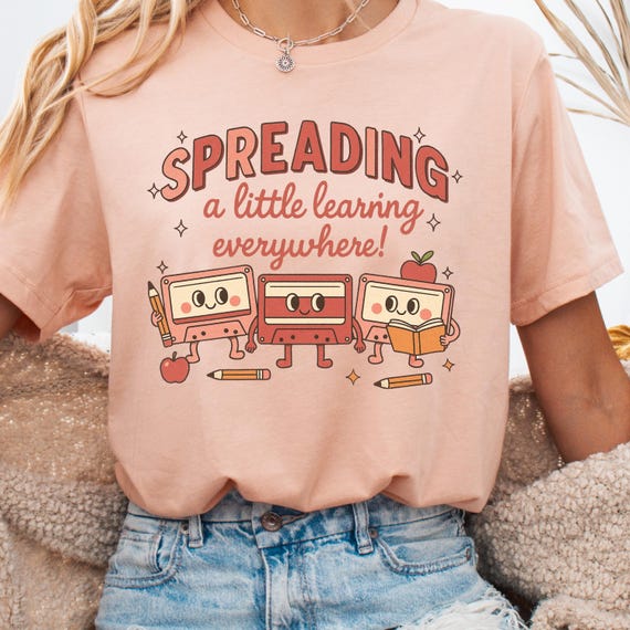 Teacher Shirt for Educators, Learning tee Gift for Teachers