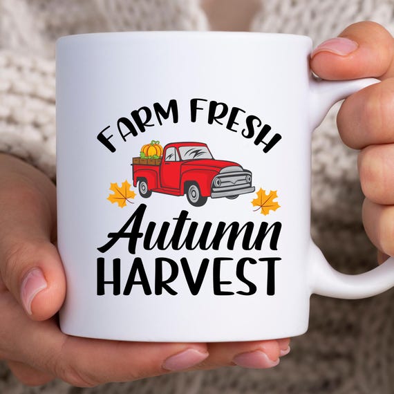 Farm Fall  Mug Christmas Coffee Mug,  Farm Coffee Gift Coffee Lover Gift,  Fall Gift Mug Gift Coffee Mugs, Mug for Grandma Fall Grandma Mug