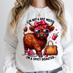 Highland Cow Shirt Highland Cow Sweater, Highland Cow Gift Western Sweatshirt,  Cow Shirt Farm Sweatshirt,Funny Cow Sweatshirt Cowgirl Shirt