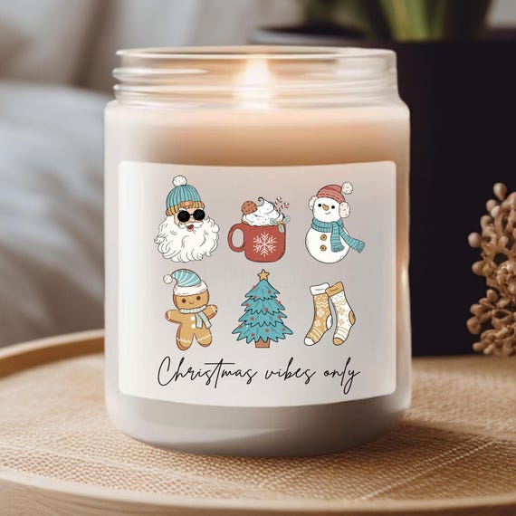 Christmas Tree Soy Wax Candle,  Christmas Vibes Scented Candle,  Noel Presents Holiday Gifts,  Feliz Navidad Gift Candles,  Tree Farm Candle