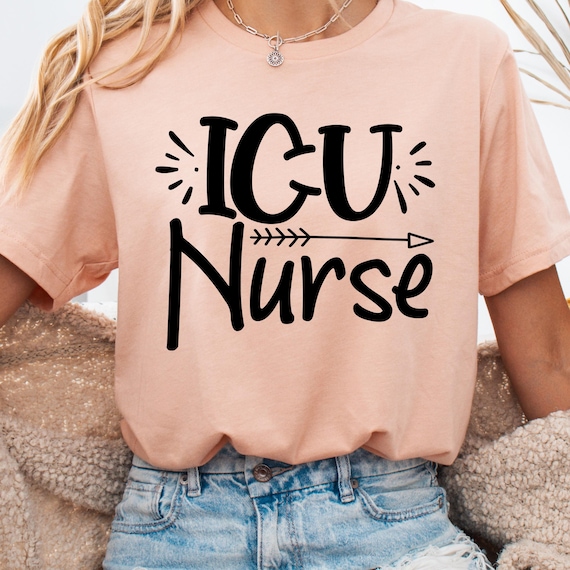 ICU Retro Nurse Shirt for Healthcare Workers, Medical Staff Tee Gift for Nurses