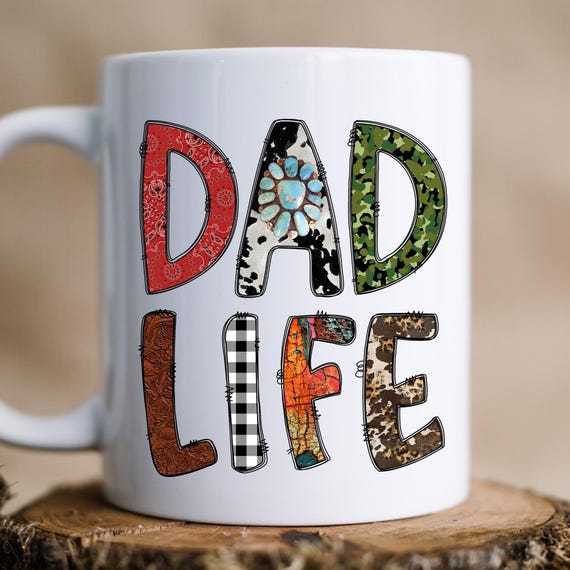 Dad Life Mug, Gift for Dad, Christmas Gift for Dad, Ceramic Mug, Dad Mug, Dad Christmas Gift, Dad Life Gift,
