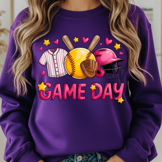 Retro Game Day Shirt for Softball Fans, Baseball Tee, Gift for Sports Lovers