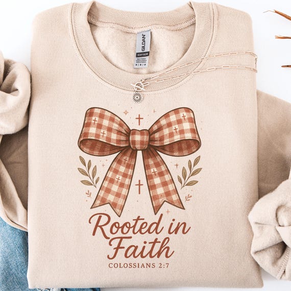 Christian Faith Shirt, Rooted in Faith Bible Verse Gift