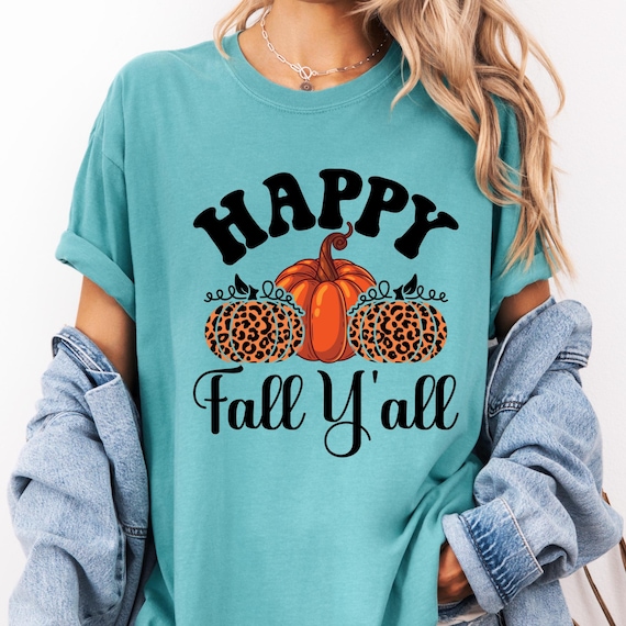 Happy fall shirt Autumn tshirt,Vibes Shirt Pumpkin tshirt, Thanksgiving Gifts Thanksgiving Tee, Thanksgiving Dinner Fall Vibes shirt