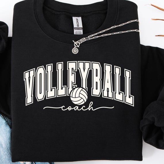 Volleyball Coach Shirt, Team Spirit Sweatshirt, Athletic Gift