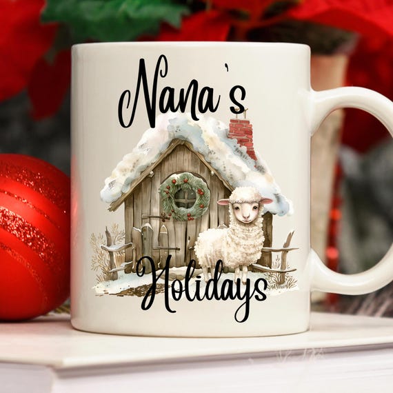 Nana Christmas Gift Nana Coffee Mug, Coffee Mug For Nana Gift From Grandkids,  Nana Xmas Gift,  Christmas Nana cup,  Christmas Nana Mug