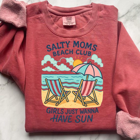 Girls Just Wanna Have Sun sweatshirt, casual funny beachwear for sun lovers, ideal gift for beach lovers and summer fans