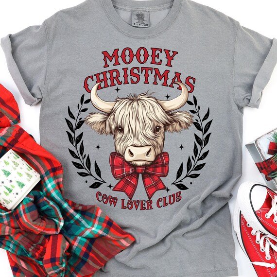 Cow Christmas Shirt: Mooey Christmas Tee for Animal Lovers