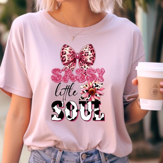 Cowgirl Pink Bow Tee, Sassy Western Daisy Shirt, Pink girly cowgirl T-Shirt Gift, Country Style Top, Rodeo Apparel