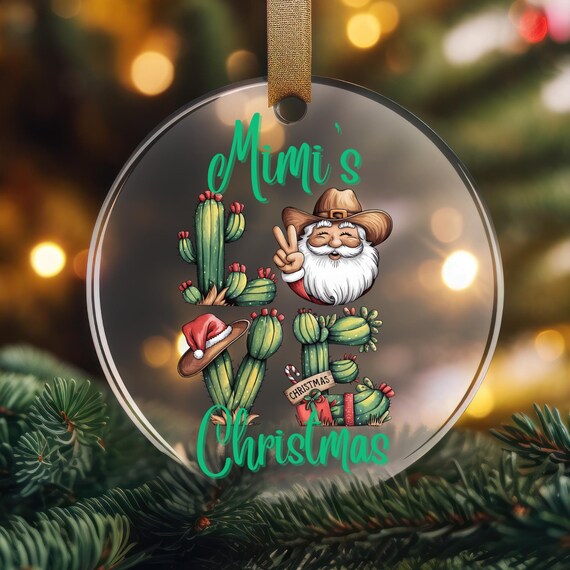 Mimi Christmas Gift Christmas Ornament,Western Ornament Mimi Xmas Gift,Gift For Grandma New Mimi Gift,Grandparents Gift Grandparent Ornament
