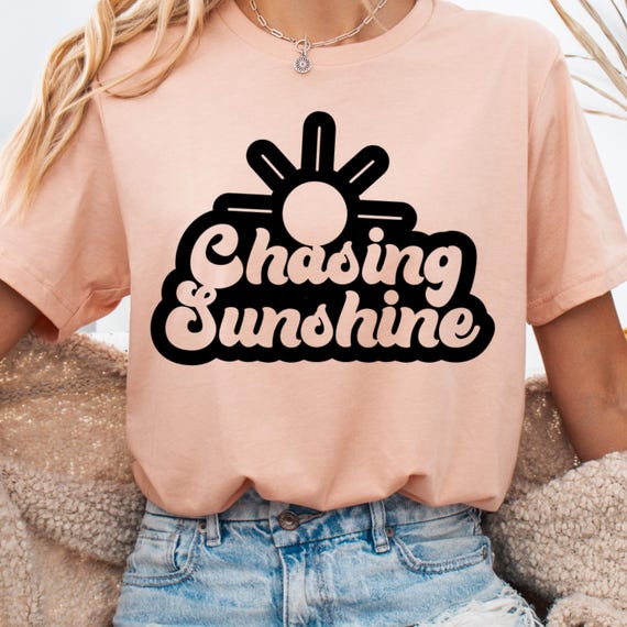 Chasing Sunshine Shirt, Sun Chaser Tee for Summer Lovers, Sunshine T-Shirt Gift