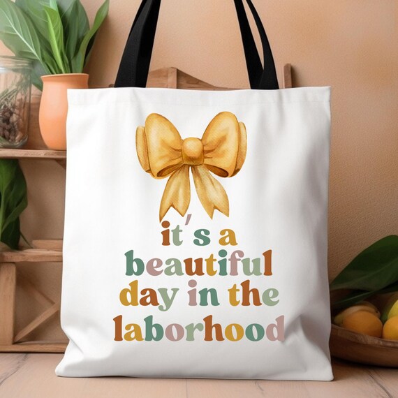 Funny Labor and Delivery Nurse Tote Bag, Nurse Labor and Delivery Gift, Nurse Appreciation Bag, Hospital Nurse Tote, Nurse Week Gift, Nurse