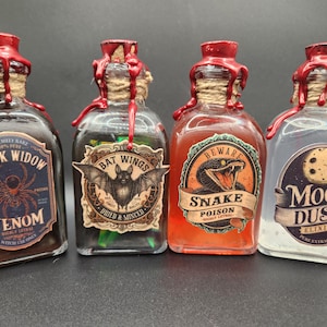 Potion Bottles: Decorative Glass Vials