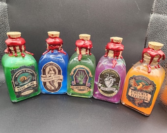 Decorative Glass Potion Bottles