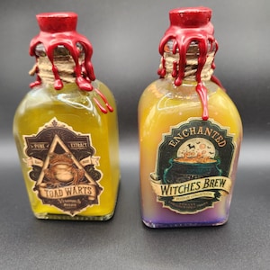 Potion Bottles: Decorative Glass Vials, 4 oz