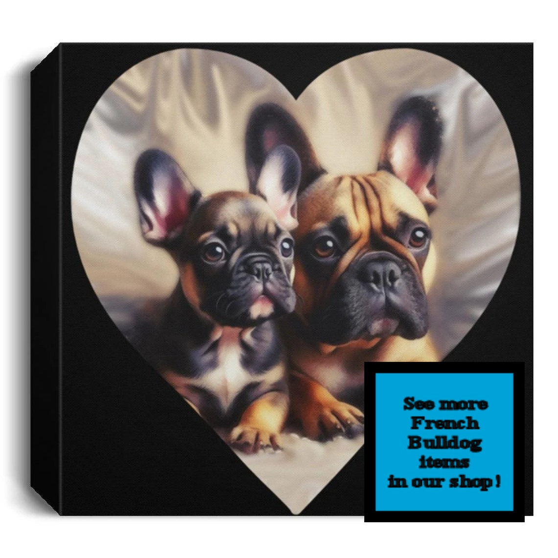 Tote Bag En Toile Mignon – French Bulldog Qui Lèche Son Café – Femme