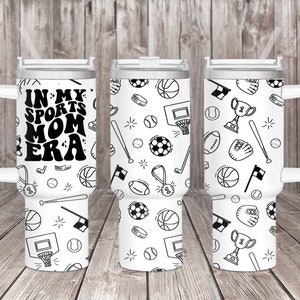 Sports Mom Era 40oz Laser Tumbler Wrap