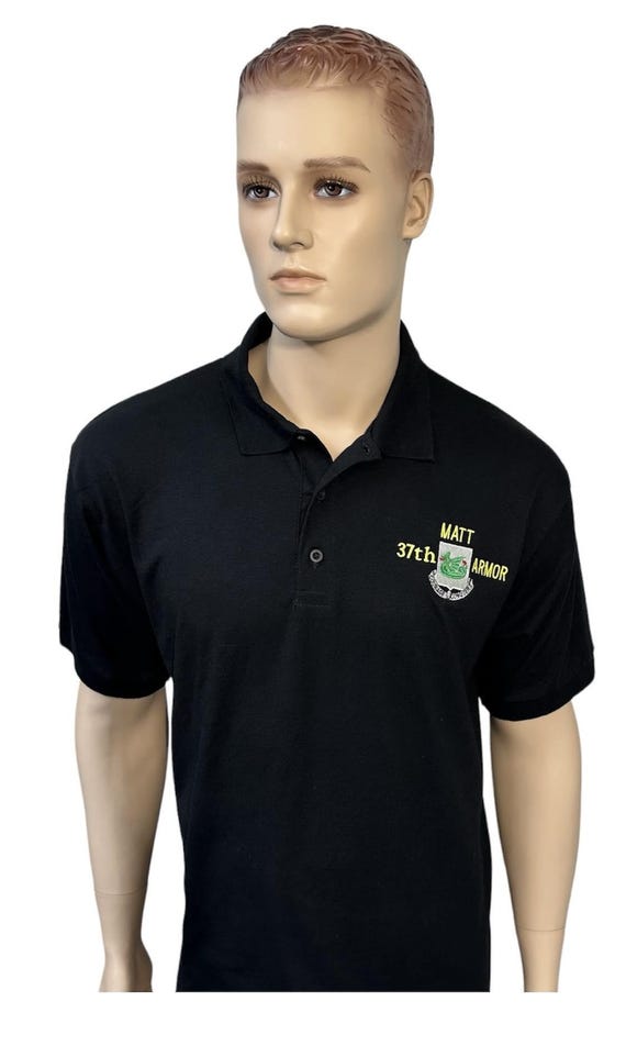 37th Armor Regiment Crest Polo Dry Blend (50 cotton / 50 Polyester)