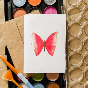 Bisous papillon | Carte de voeux