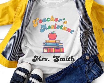 Toddler Fine Jersey Tee Teacher Assistant Baby Shower Gift Teacher Appreciation Day Gift for Teacher Mom Dad Gift Ideas