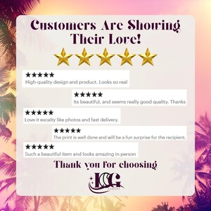 The image is a collage of five customer reviews, each highlighting different aspects of the product, such as design, quality, and delivery. The reviews are written in a star rating format, with five stars for each positive comment. The overall rating of the product appears to be 4.5 stars, indicating a high level of customer satisfaction.