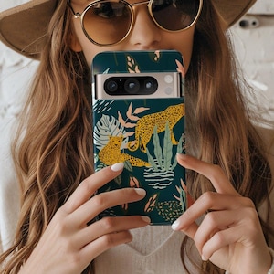 Jungle Love Tough Phone Case, iPhone Tough Case 16 15 14, Samsung Galaxy, S25, S24, S23 Ultra Plus, Google Pixel, Glossy or Matte