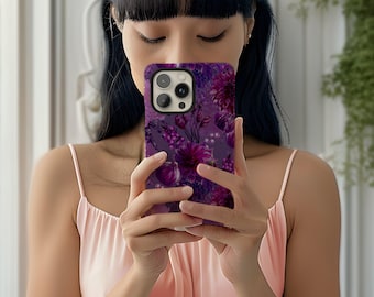 Funda para teléfono con diseño de jardín de Dark Academia: Funda MagSafe® floral para iPhone
