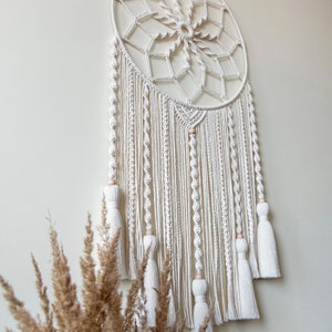 Set De 5 Attrapes-rêves Macramé Grand Format - Décoration Murale Bohème, Neuf, Style Hippie Nature