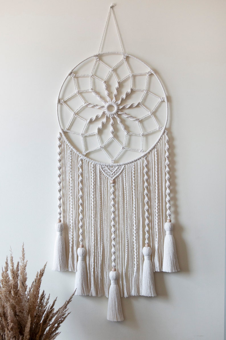 Large Macrame Dreamcatcher, Boho Wall Hanging - Etsy