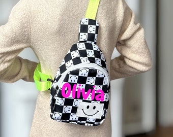Personalized Kids Sling Bag | Fanny Packs | Mini Purse Handbag | Girl Purse | Kids Crossbody | Gift for Kids | Easter Basket Fun Gifts