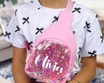 Bolso Bandolera De Cuero Personalizado Para Niña - Mini Bolso Con Nombre Grabado