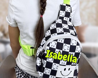 Personalized Kids Sling Bag | Fanny Packs | Mini Purse Handbag | Kids Crossbody Bag | Kids Party Gifts | Gifts for Kids