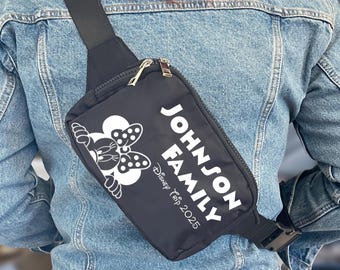 Riñonera personalizada de Disney Mickey y Minnie / Riñonera personalizada de Disney / Riñonera Disney / Riñonera Disney con sorpresa de Disney