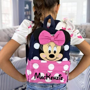 Personalized Disney Mickey Minnie Backpack | Perfect for Family Disney Trip | Disney Vacation | Custom Disney Bag | Gifts for Kids