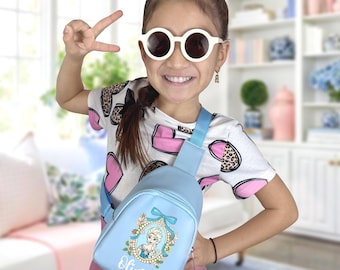 Bolso bandolera personalizado de princesas Disney / Riñonera cruzada / Minibolso / Bolso para niña / Regalo para niñas / Canasta de Pascua