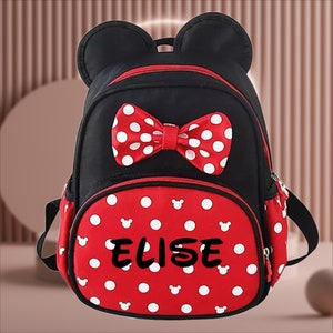Personalized Mickey & Minnie Backpack Perfect for Disney Trip Family Disney Vacation Name on Backpack Custom Disney Bag Minnie