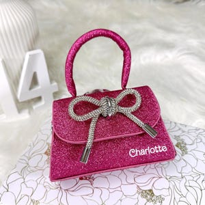 Porte-monnaie personnalisé pour fille | Mini sac à main | Porte-monnaie petite fille |  Porte-monnaie personnalisé pour fille | Cadeaux mariage fille d'honneur | Thé | Cadeaux pour les enfants